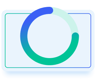 inovi app card showing a treatment progress ring